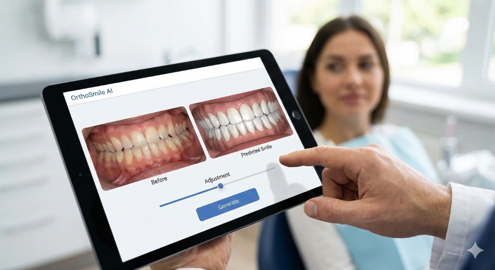 iPad AI Treatment Simulation for Orthodontic Practices
